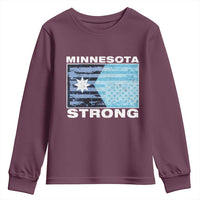Minnesota Strong Youth Sweatshirt MN State Flag Political Protest MN Resistance Abolish ICE
