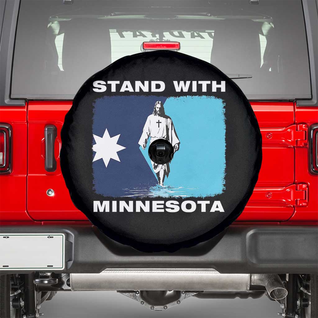 Stand with Minnesota Spare Tire Cover Christian Jesus Minnesota Strong Subtle Anti ICE