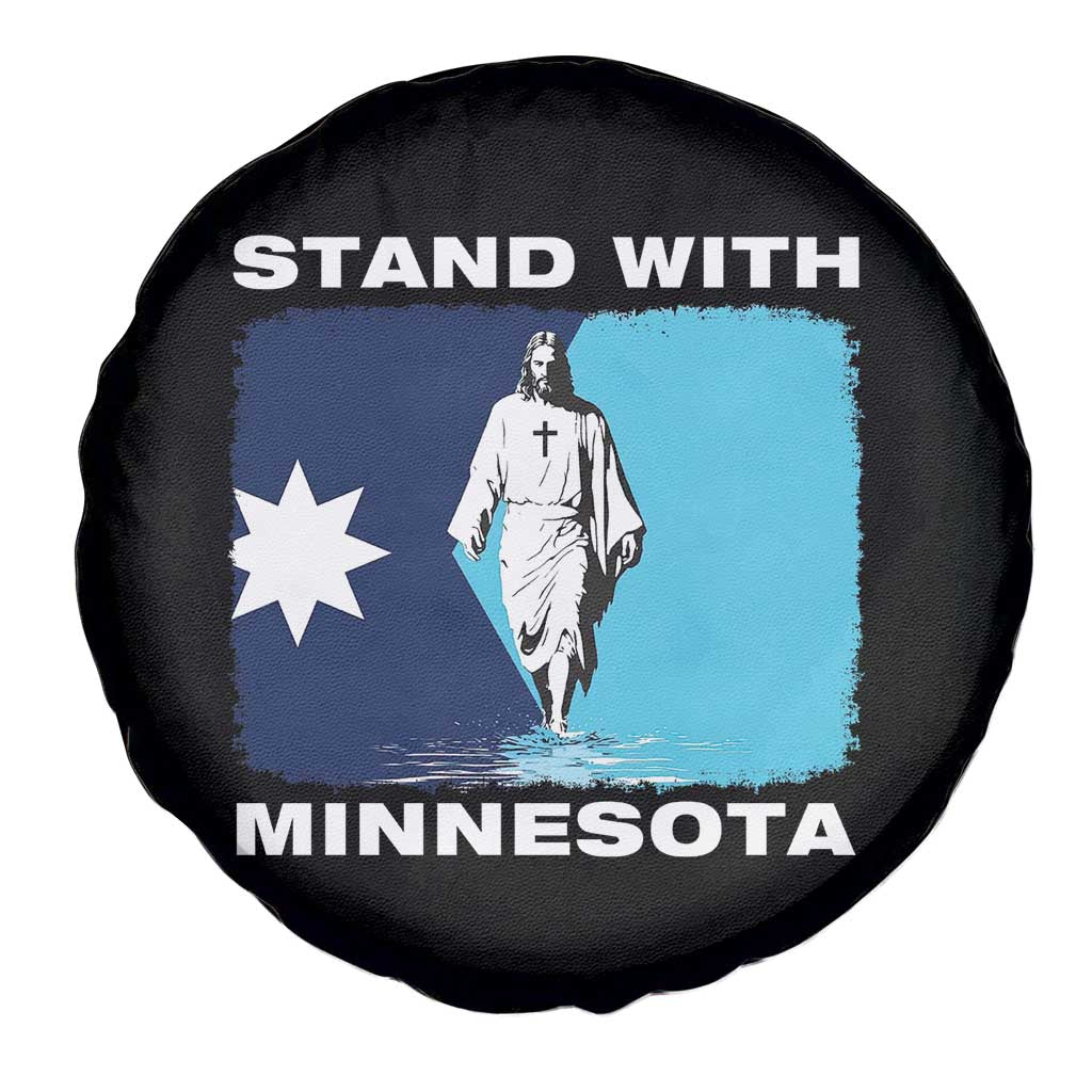 Stand with Minnesota Spare Tire Cover Christian Jesus Minnesota Strong Subtle Anti ICE