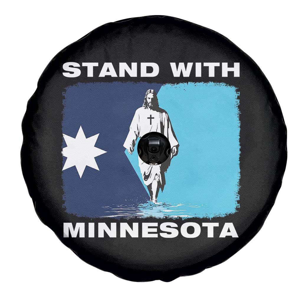 Stand with Minnesota Spare Tire Cover Christian Jesus Minnesota Strong Subtle Anti ICE