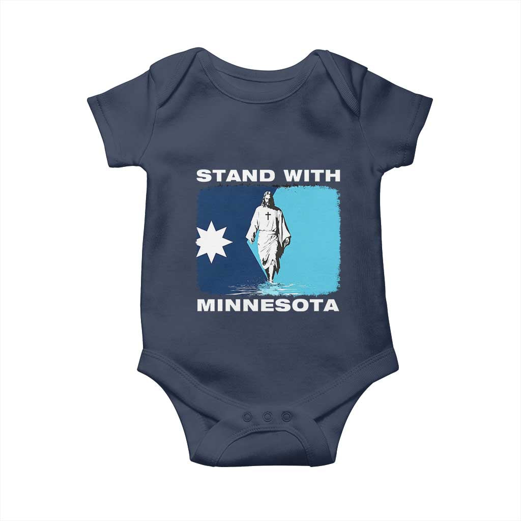 Stand with Minnesota Baby Onesie Christian Jesus Minnesota Strong Subtle Anti ICE