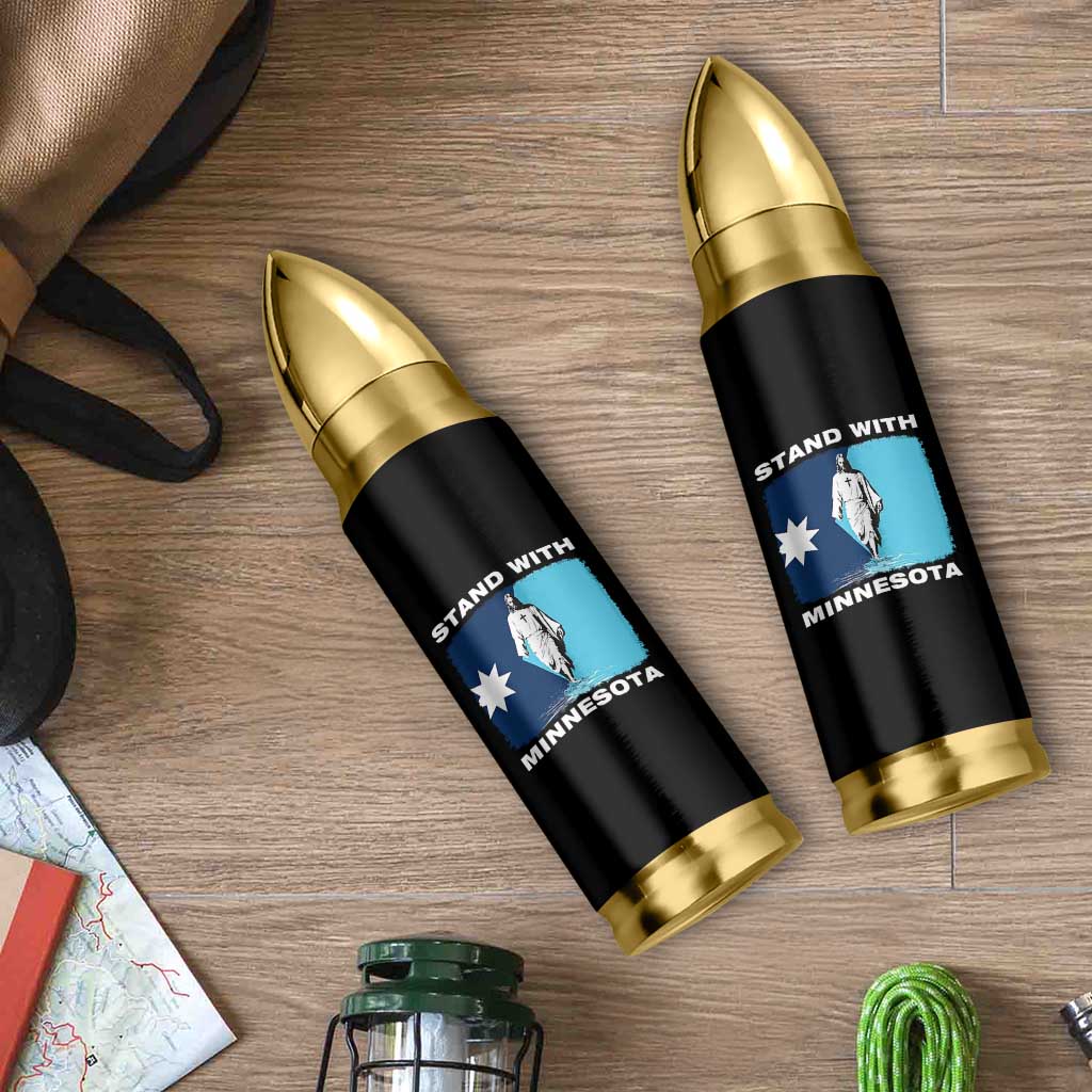 Stand with Minnesota Bullet Tumbler Christian Jesus Minnesota Strong Subtle Anti ICE