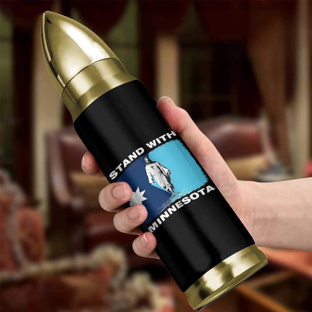 Stand with Minnesota Bullet Tumbler Christian Jesus Minnesota Strong Subtle Anti ICE