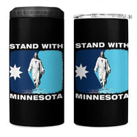 Stand with Minnesota 4 in 1 Can Cooler Tumbler Christian Jesus Minnesota Strong Subtle Anti ICE