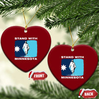 Stand with Minnesota Ceramic Ornament Christian Jesus Minnesota Strong Subtle Anti ICE