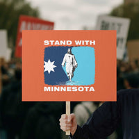 Stand with Minnesota Protest Sign Christian Jesus Minnesota Strong Subtle Anti ICE