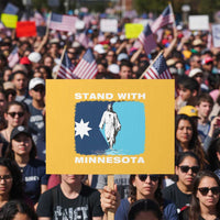 Stand with Minnesota Protest Sign Christian Jesus Minnesota Strong Subtle Anti ICE