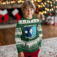 Stand with Minnesota Ugly Christmas Sweater Christian Jesus Minnesota Strong Subtle Anti ICE