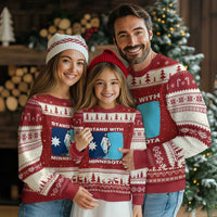 Stand with Minnesota Ugly Christmas Sweater Christian Jesus Minnesota Strong Subtle Anti ICE