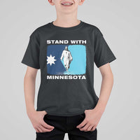 Stand with Minnesota T Shirt For Kid Christian Jesus Minnesota Strong Subtle Anti ICE