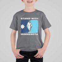 Stand with Minnesota T Shirt For Kid Christian Jesus Minnesota Strong Subtle Anti ICE