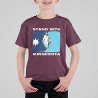 Stand with Minnesota T Shirt For Kid Christian Jesus Minnesota Strong Subtle Anti ICE