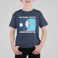 Stand with Minnesota T Shirt For Kid Christian Jesus Minnesota Strong Subtle Anti ICE