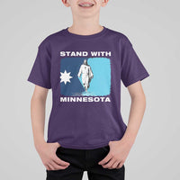 Stand with Minnesota T Shirt For Kid Christian Jesus Minnesota Strong Subtle Anti ICE