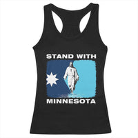Stand with Minnesota Racerback Tank Top Christian Jesus Minnesota Strong Subtle Anti ICE