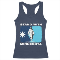 Stand with Minnesota Racerback Tank Top Christian Jesus Minnesota Strong Subtle Anti ICE