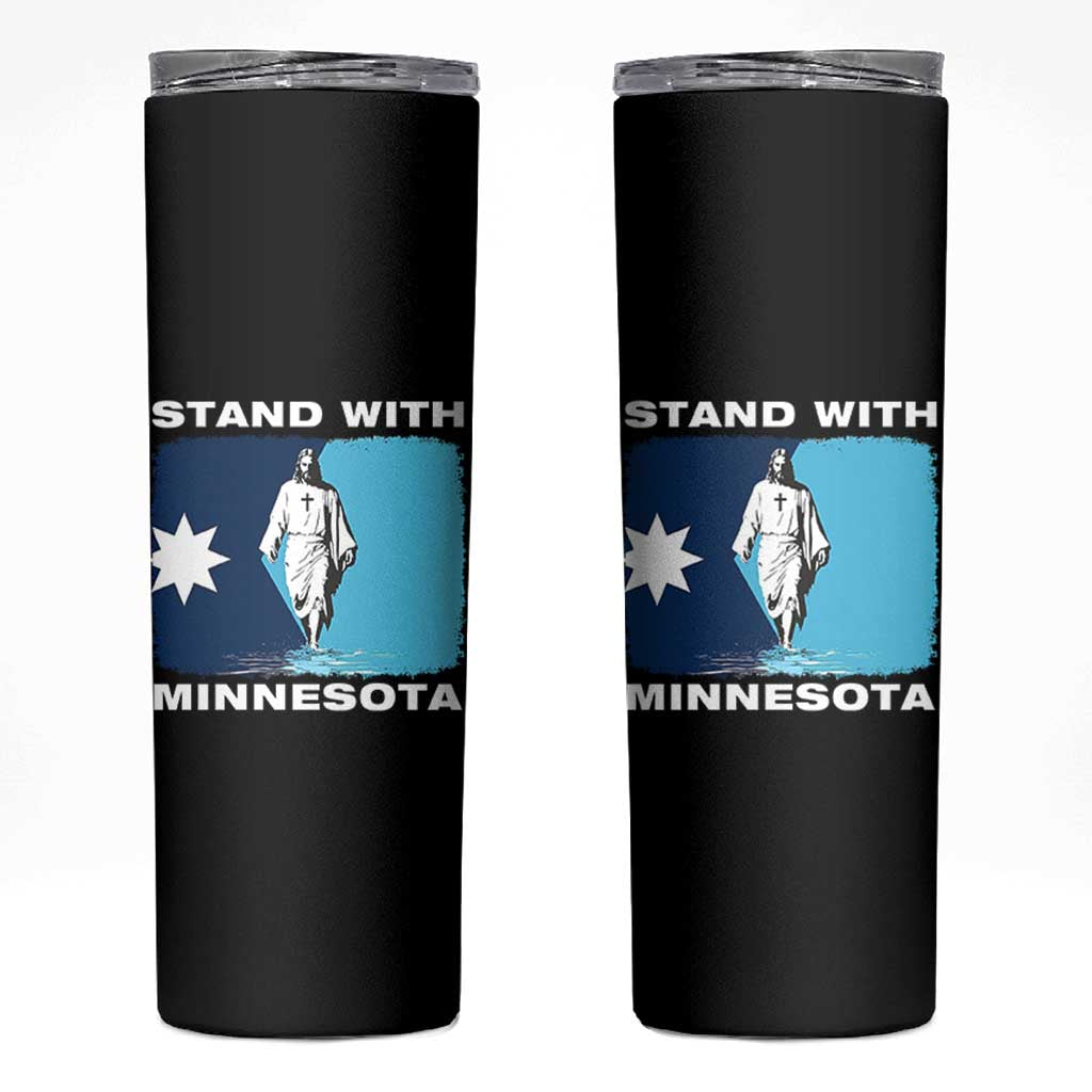 Stand with Minnesota Skinny Tumbler Christian Jesus Minnesota Strong Subtle Anti ICE