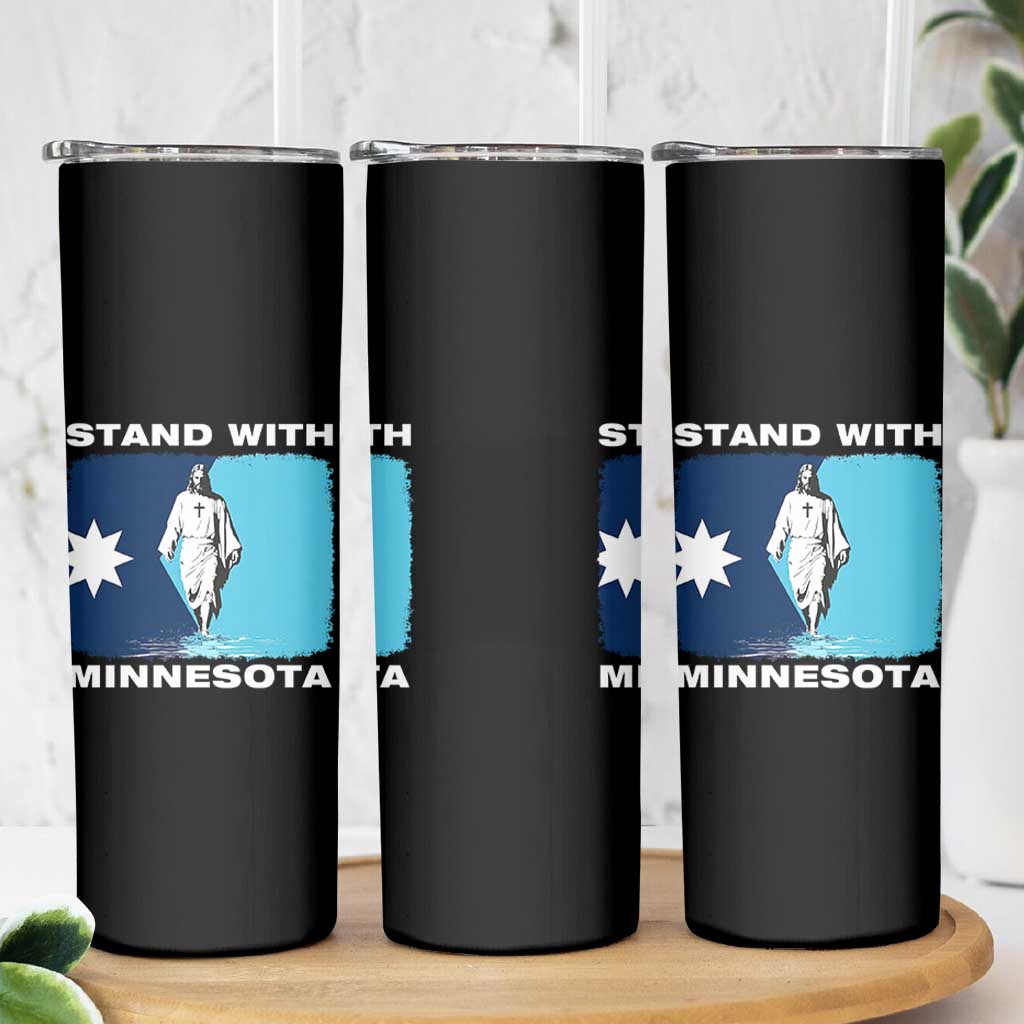 Stand with Minnesota Skinny Tumbler Christian Jesus Minnesota Strong Subtle Anti ICE