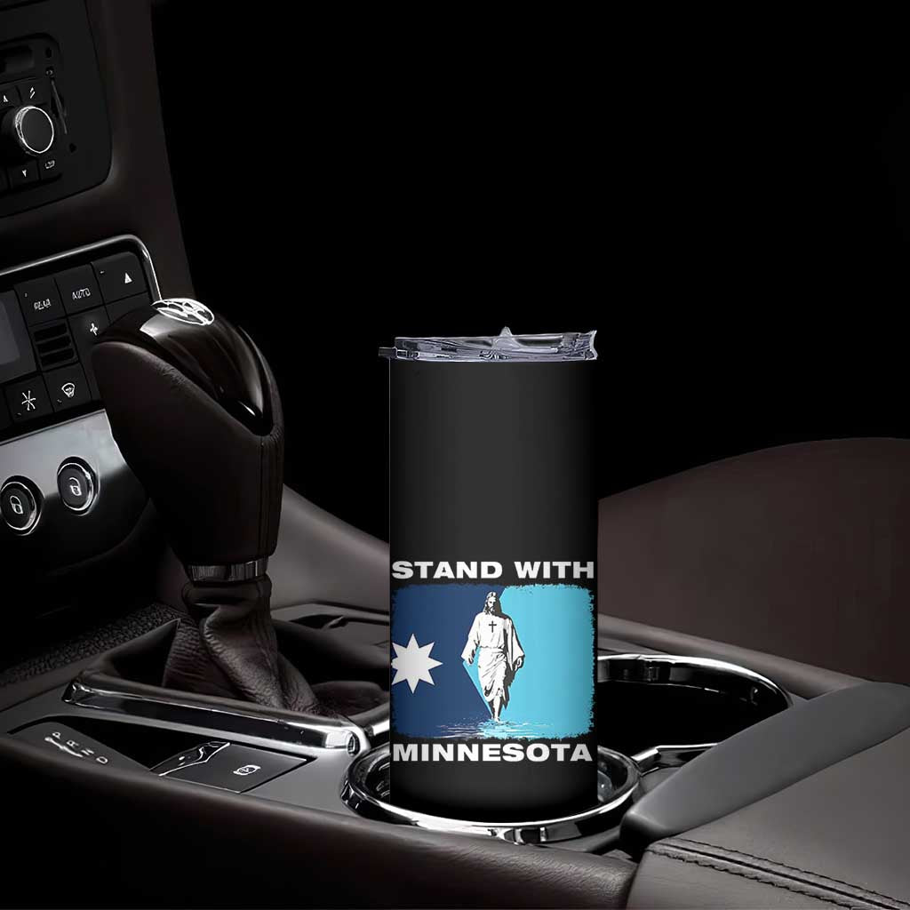 Stand with Minnesota Skinny Tumbler Christian Jesus Minnesota Strong Subtle Anti ICE