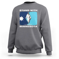Stand with Minnesota Sweatshirt Christian Jesus Minnesota Strong Subtle Anti ICE