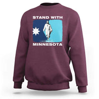 Stand with Minnesota Sweatshirt Christian Jesus Minnesota Strong Subtle Anti ICE