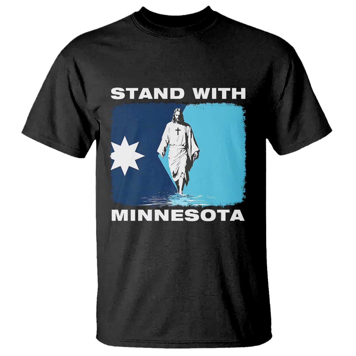 Stand with Minnesota T Shirt Christian Jesus Minnesota Strong Subtle Anti ICE