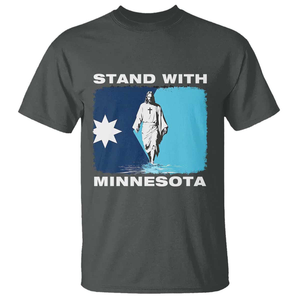 Stand with Minnesota T Shirt Christian Jesus Minnesota Strong Subtle Anti ICE