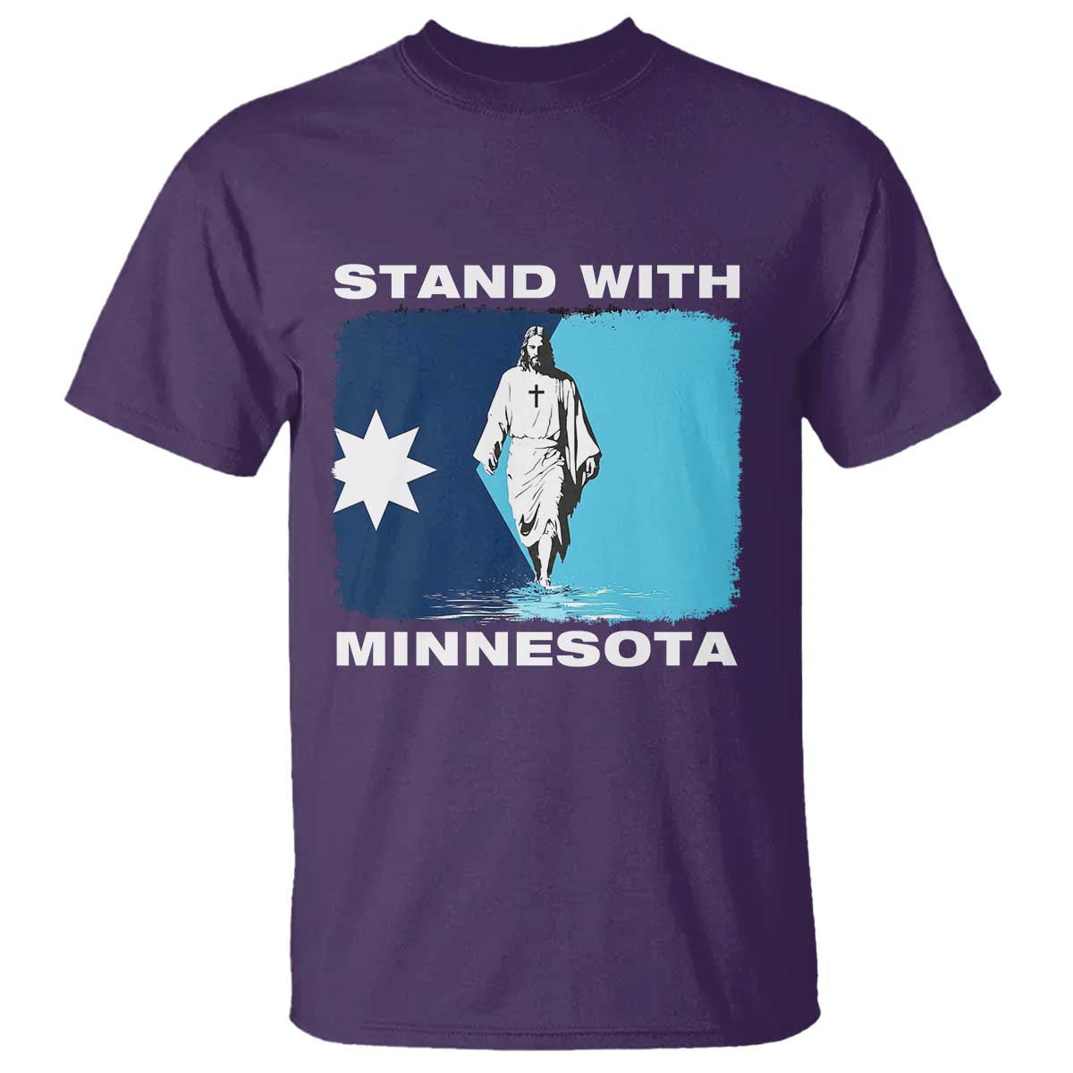 Stand with Minnesota T Shirt Christian Jesus Minnesota Strong Subtle Anti ICE