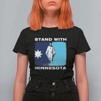 Stand with Minnesota T Shirt For Women Christian Jesus Minnesota Strong Subtle Anti ICE
