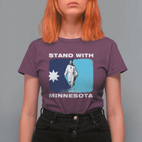 Stand with Minnesota T Shirt For Women Christian Jesus Minnesota Strong Subtle Anti ICE