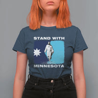 Stand with Minnesota T Shirt For Women Christian Jesus Minnesota Strong Subtle Anti ICE