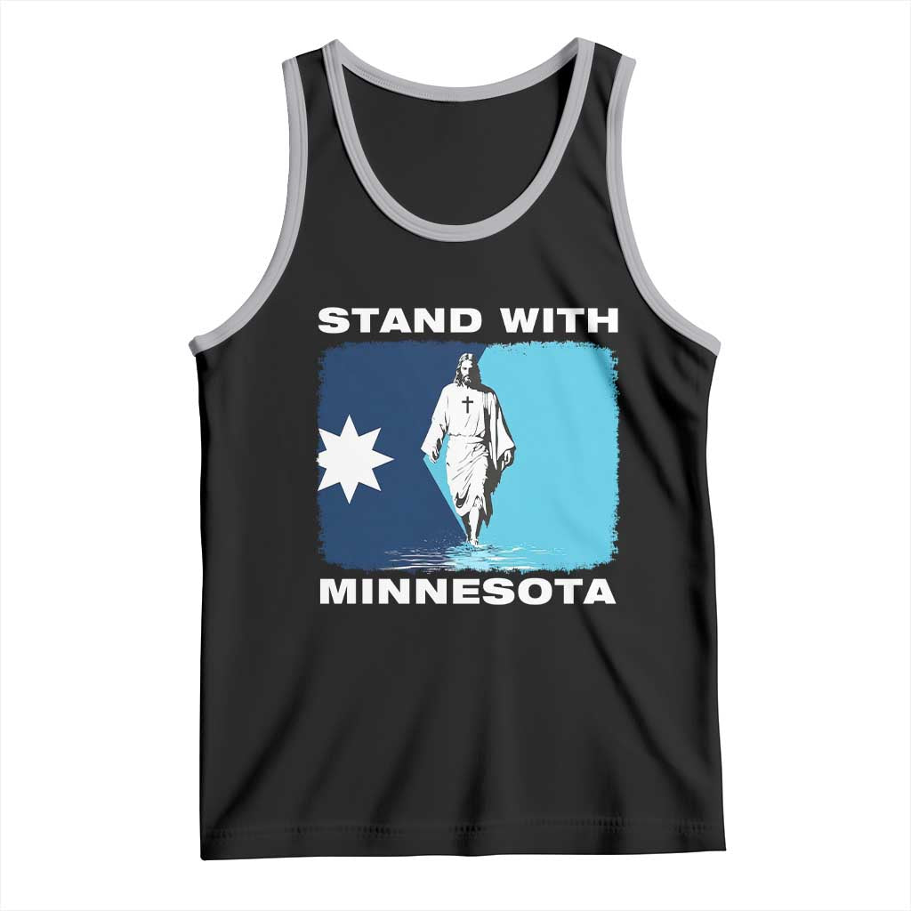 Stand with Minnesota Tank Top Christian Jesus Minnesota Strong Subtle Anti ICE