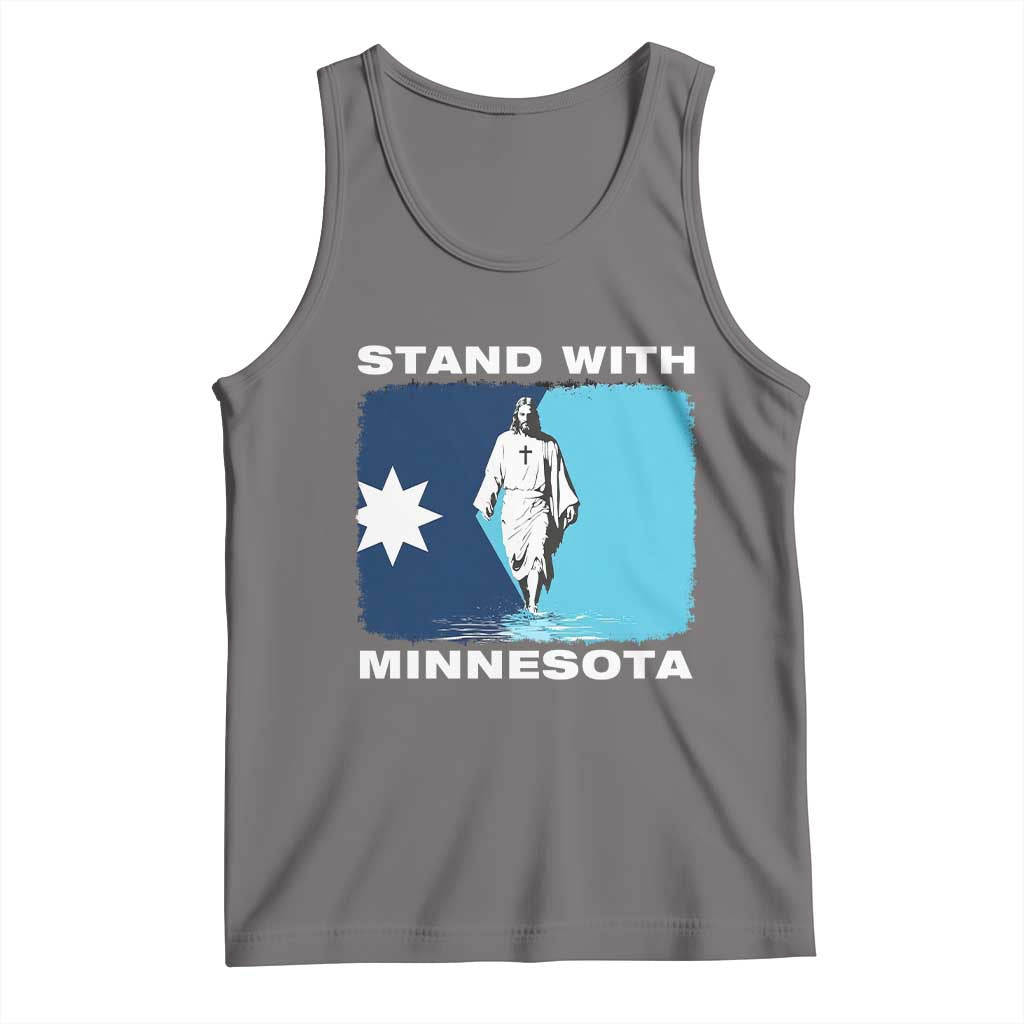 Stand with Minnesota Tank Top Christian Jesus Minnesota Strong Subtle Anti ICE