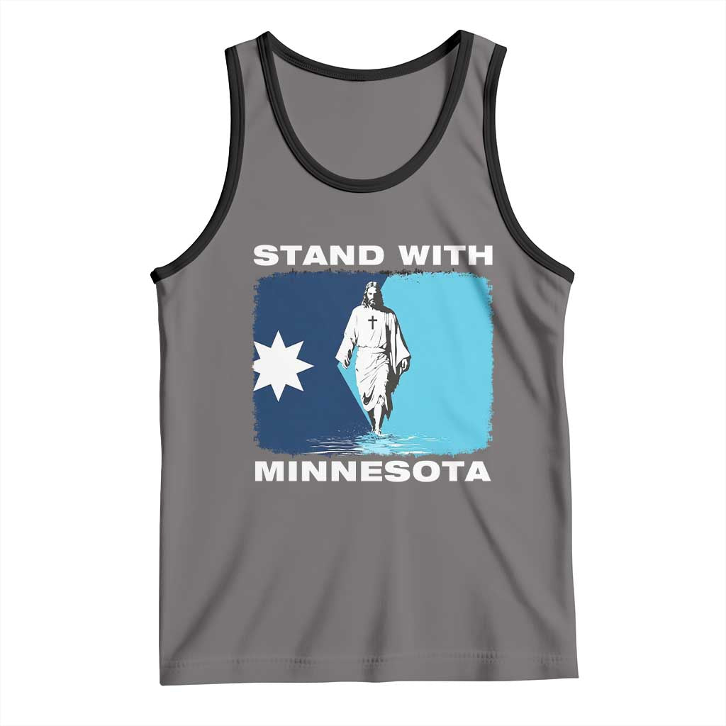 Stand with Minnesota Tank Top Christian Jesus Minnesota Strong Subtle Anti ICE