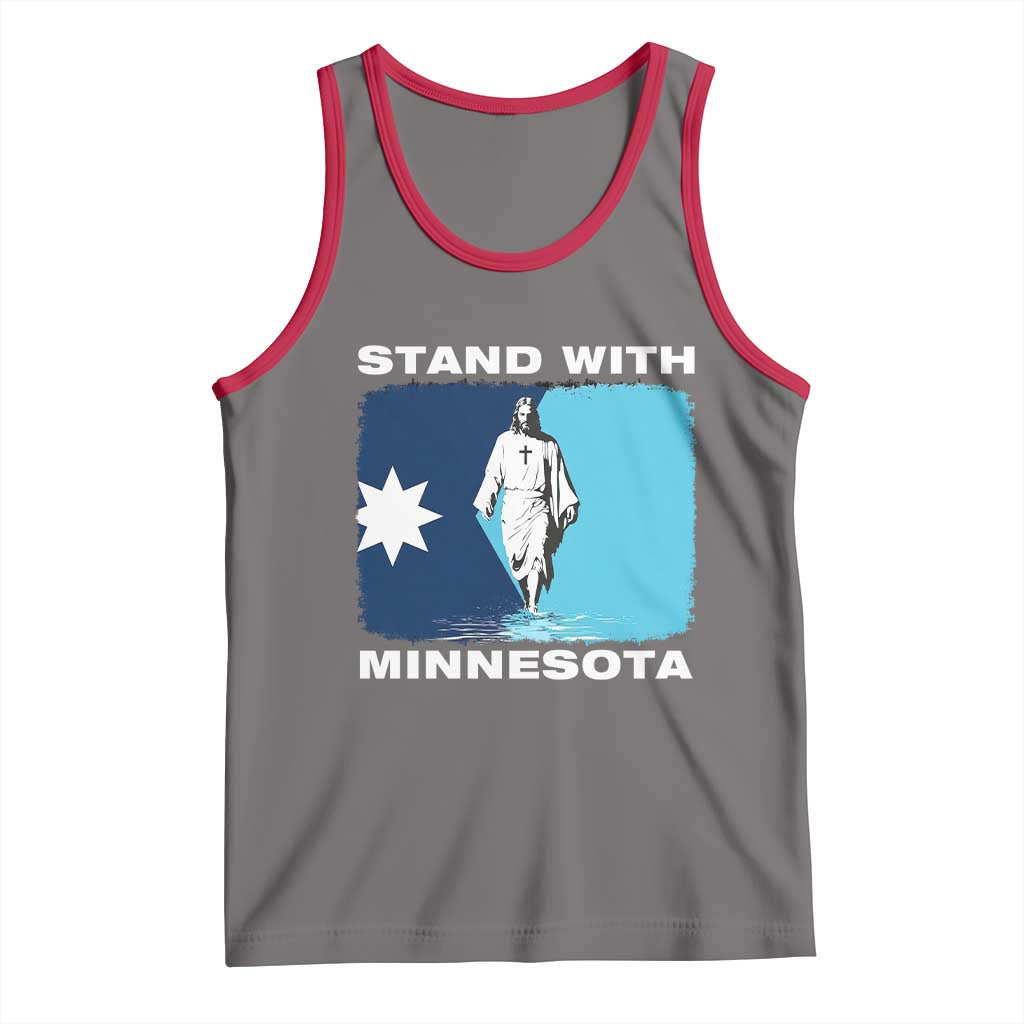 Stand with Minnesota Tank Top Christian Jesus Minnesota Strong Subtle Anti ICE
