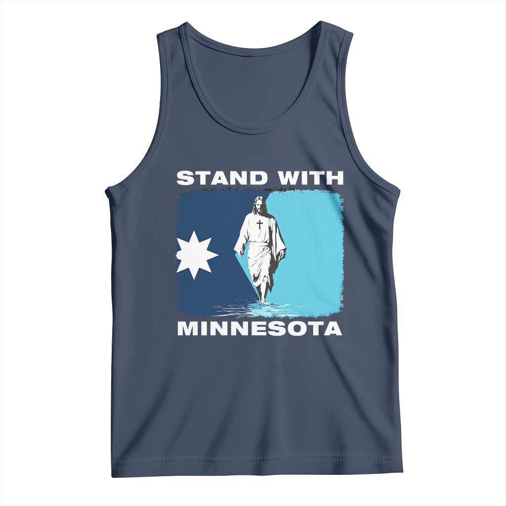 Stand with Minnesota Tank Top Christian Jesus Minnesota Strong Subtle Anti ICE
