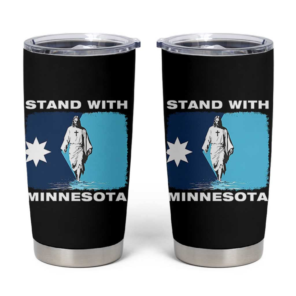 Stand with Minnesota Tumbler Cup Christian Jesus Minnesota Strong Subtle Anti ICE