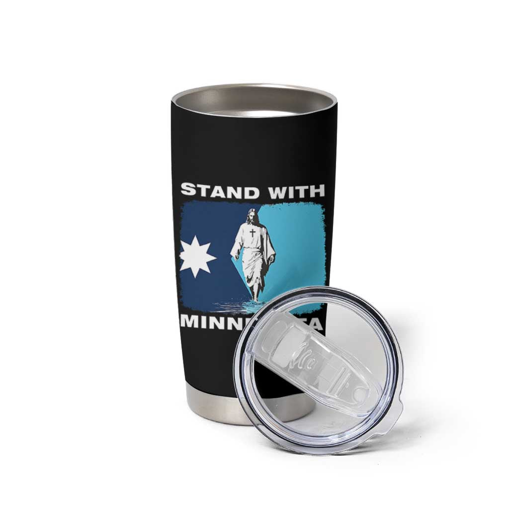 Stand with Minnesota Tumbler Cup Christian Jesus Minnesota Strong Subtle Anti ICE