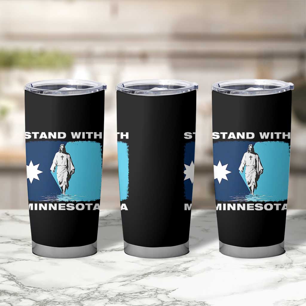 Stand with Minnesota Tumbler Cup Christian Jesus Minnesota Strong Subtle Anti ICE