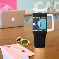 Stand with Minnesota Tumbler With Handle Christian Jesus Minnesota Strong Subtle Anti ICE