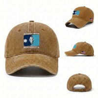 Stand with Minnesota Washed Cotton Baseball Cap Christian Jesus Minnesota Strong Subtle Anti ICE