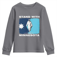 Stand with Minnesota Youth Sweatshirt Christian Jesus Minnesota Strong Subtle Anti ICE