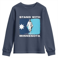 Stand with Minnesota Youth Sweatshirt Christian Jesus Minnesota Strong Subtle Anti ICE