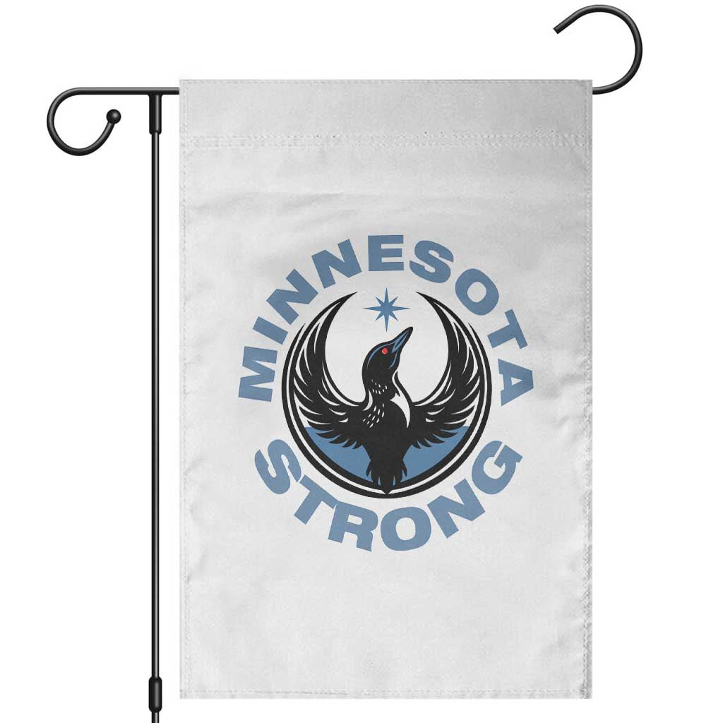 Minnesota Strong Garden Flag MN State Bird Loon Resistance Political Protest