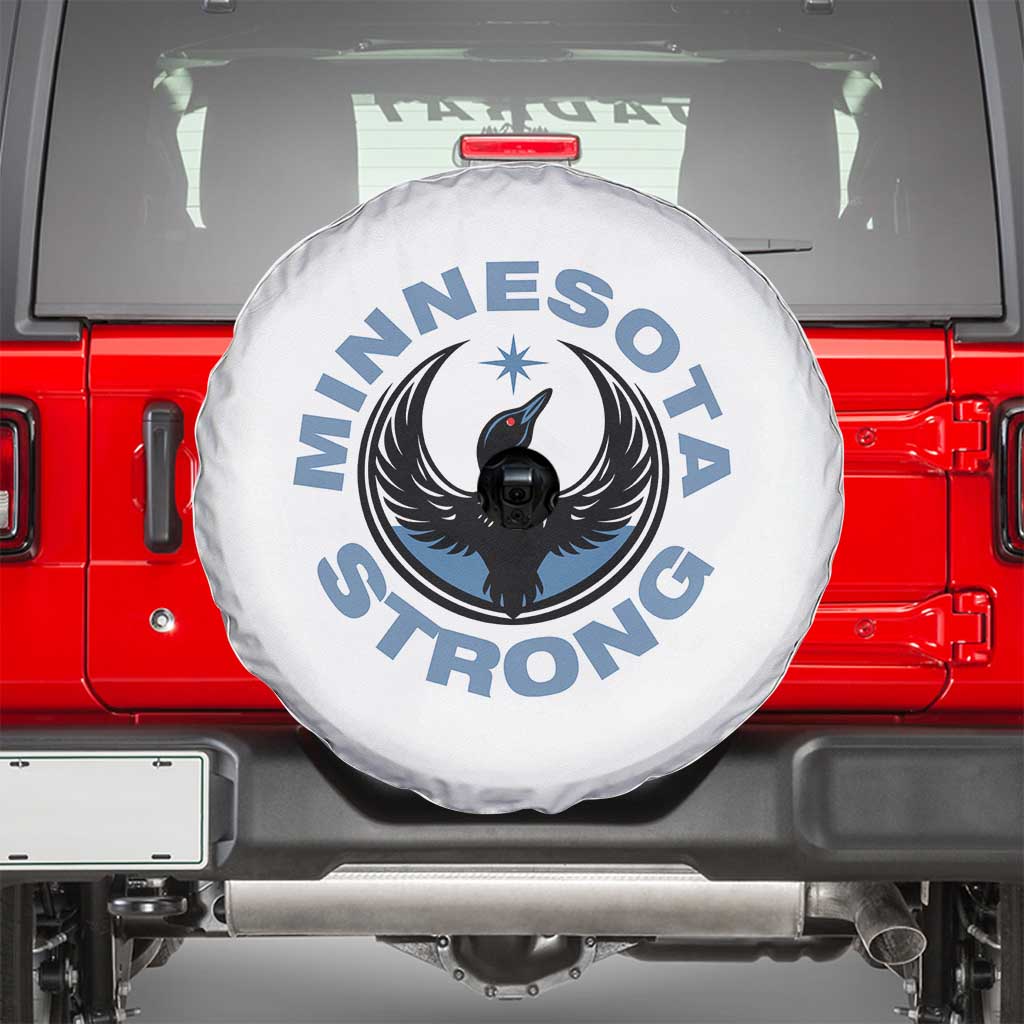 Minnesota Strong Spare Tire Cover MN State Bird Loon Resistance Political Protest