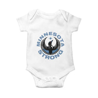 Minnesota Strong Baby Onesie MN State Bird Loon Resistance Political Protest