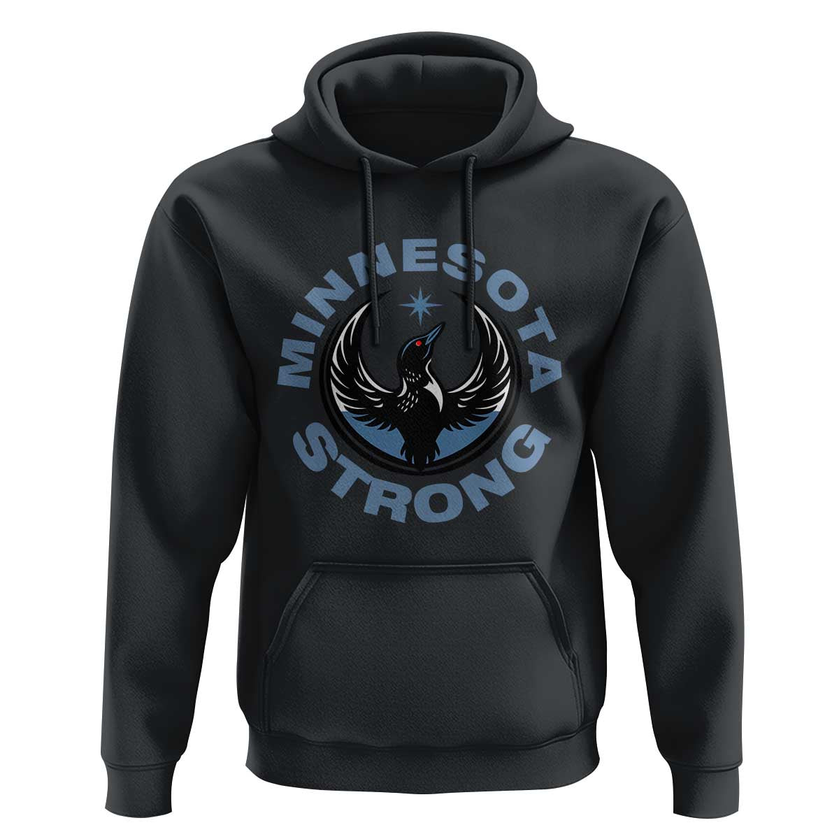 Minnesota Strong Hoodie MN State Bird Loon Resistance Political Protest