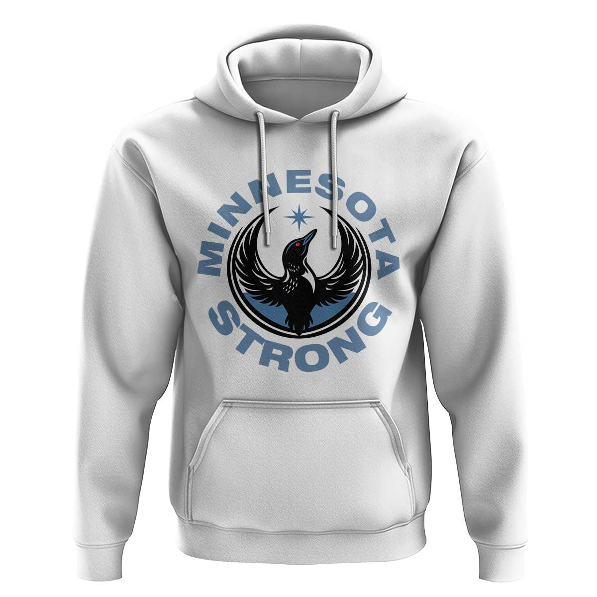 Minnesota Strong Hoodie MN State Bird Loon Resistance Political Protest
