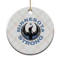 Minnesota Strong Ceramic Ornament MN State Bird Loon Resistance Political Protest