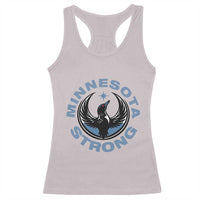 Minnesota Strong Racerback Tank Top MN State Bird Loon Resistance Political Protest